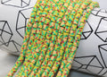 6mm flower print chunky heishi beads for bracelets and DIY jewelry