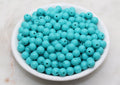 8mm Turquoise Acrylic Gumball Beads