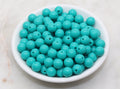10mm Dark Turquoise Acrylic Gumball Beads
