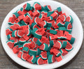 9mm watermelon polymer clay beads, fruit clay charms for bracelets 3