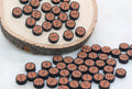 10mm basketball polymer clay beads, sports clay charms for bracelets