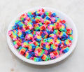 9mm flower polymer clay beads, flower clay charms for bracelets 3