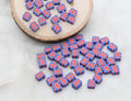 9mm united kingdom uk flag polymer clay beads, flag clay charms for bracelets