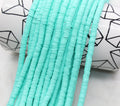 6mm blue heishi beads for bracelets and DIY jewelry