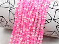 4mm multicolored pink heishi beads for bracelets and DIY jewelry