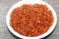 4mm transparent brown square glass beads for beadwork