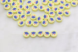 9mm graduation cap polymer clay beads, nature clay charms for bracelets