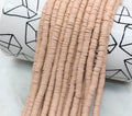 6mm nude brown heishi beads for bracelets and DIY jewelry