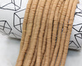 6mm caffe latte heishi beads for bracelets and DIY jewelry