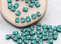 10mm green frog polymer clay beads, animal clay charms for bracelets 2