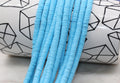 6mm blue heishi beads for bracelets and DIY jewelry
