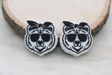 Bear silicone focal beads for pens and keychains