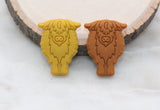 Highland Cow Silicone Beads, Animal Themed Silicone Beads, Cow Focal Silicone Beads, Chunky Beads, Silicone Loose Beads #311