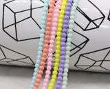 4mm Glass Beads, Round Glass Beads, Jewelry Glass Beads, Bracelet Beads
