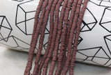 4mm brown heishi beads for bracelets and DIY jewelry