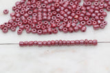 4mm 6/0 dark red opaque glass seed beads for bracelets