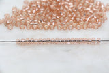 4mm 6/0 transparent silver lined glass seed beads for bracelets