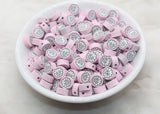 10mm sheep polymer clay beads, animal clay charms for bracelets