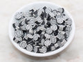 10mm volleyball polymer clay beads, sports clay charms for bracelets 2