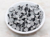 10mm volleyball polymer clay beads, sports clay charms for bracelets 2