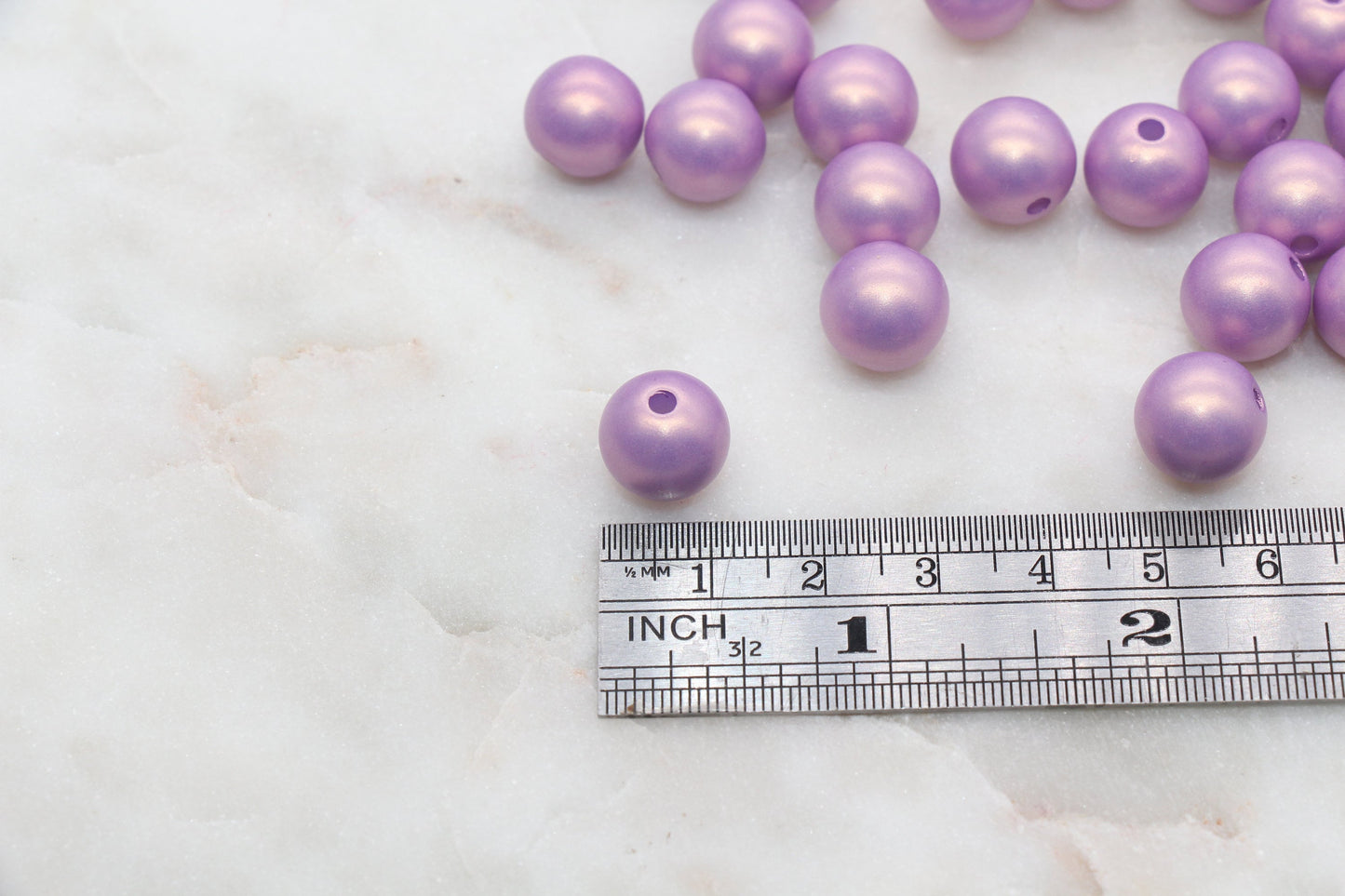 12mm Grape Purple Shimmer Gumball Beads, Round Acrylic Loose Beads, Bubblegum Beads, Chunky Beads, Round Plastic Beads #2686