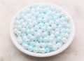 8mm Blue Ombre Faux Pearl Acrylic Beads