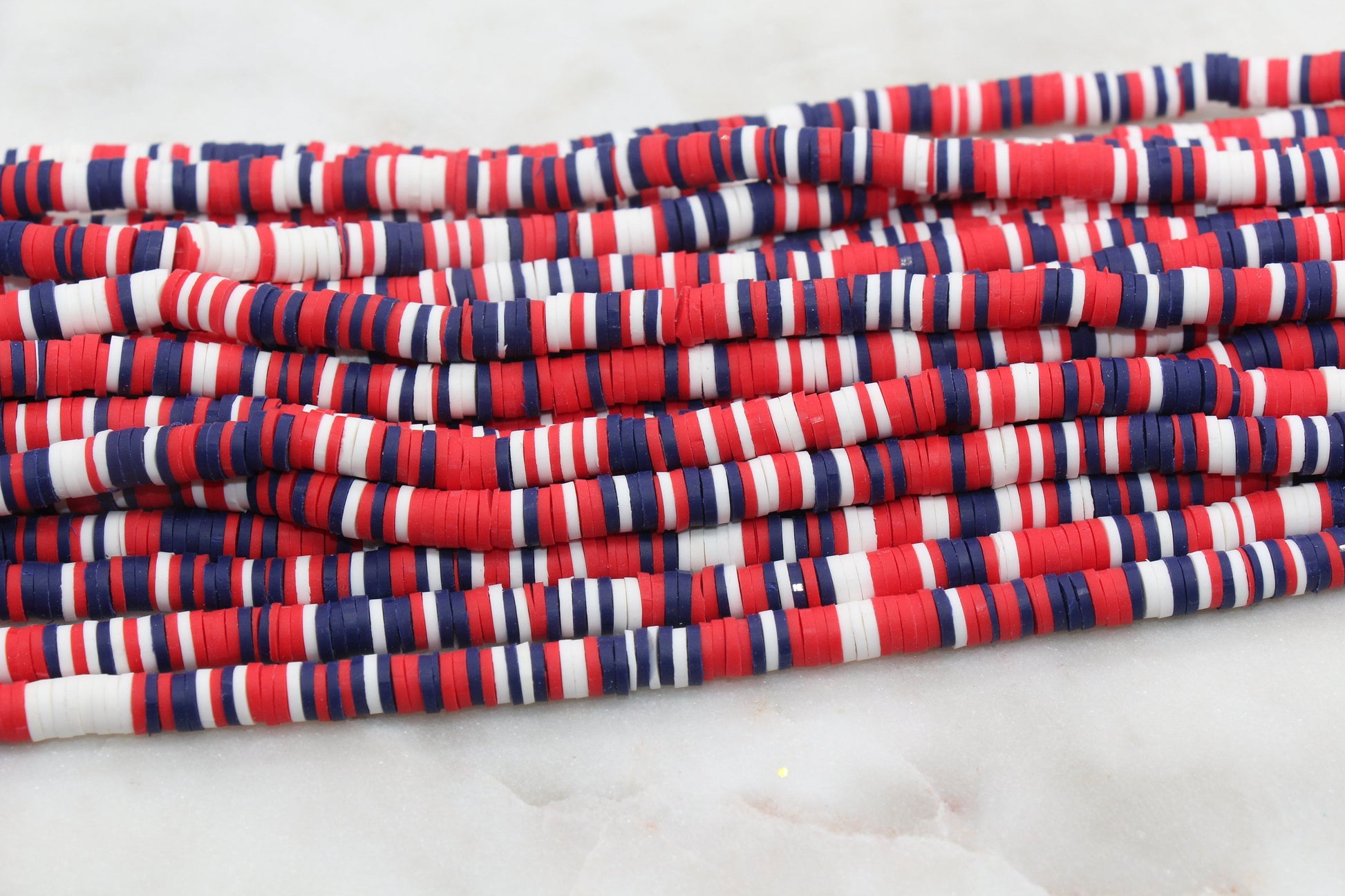 6mm Multicolor Heishi Beads, Multicolor Polymer Clay Disc Beads, African Disc Beads, Vinyl Heishi, 16 inch Strand #453