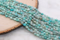 6mm amazonite nugget beads, irregular stone beads for bracelets