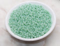 4mm 6/0 creamy aqua mint glass seed beads for bracelets