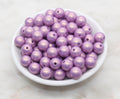 12mm Grape Purple Shimmer Acrylic Gumball Beads