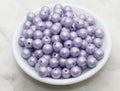 10mm Pastel Purple Shimmer Acrylic Gumball Beads