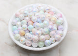 10mm Assort Ombre Round Beads, Acrylic Gumball Bead, Iridescent Round Beads, Bubblegum Beads, Plastic Round Bead, Jewelry Beads #2710 - Yourdiysupply