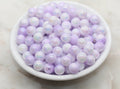 10mm Lavender Purple Ombre Faux Pearl Acrylic Beads