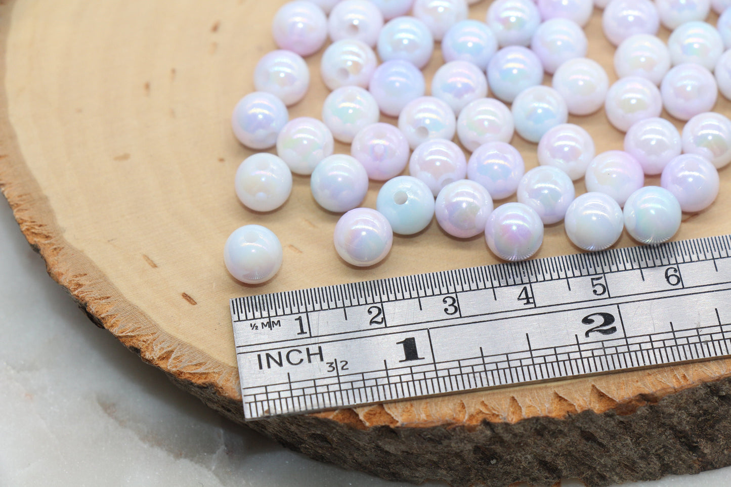 8mm Purple and Blue Ombre Round Beads, Acrylic Gumball Bead, Iridescent Round Beads, Bubblegum Beads, Plastic Round Bead #2717