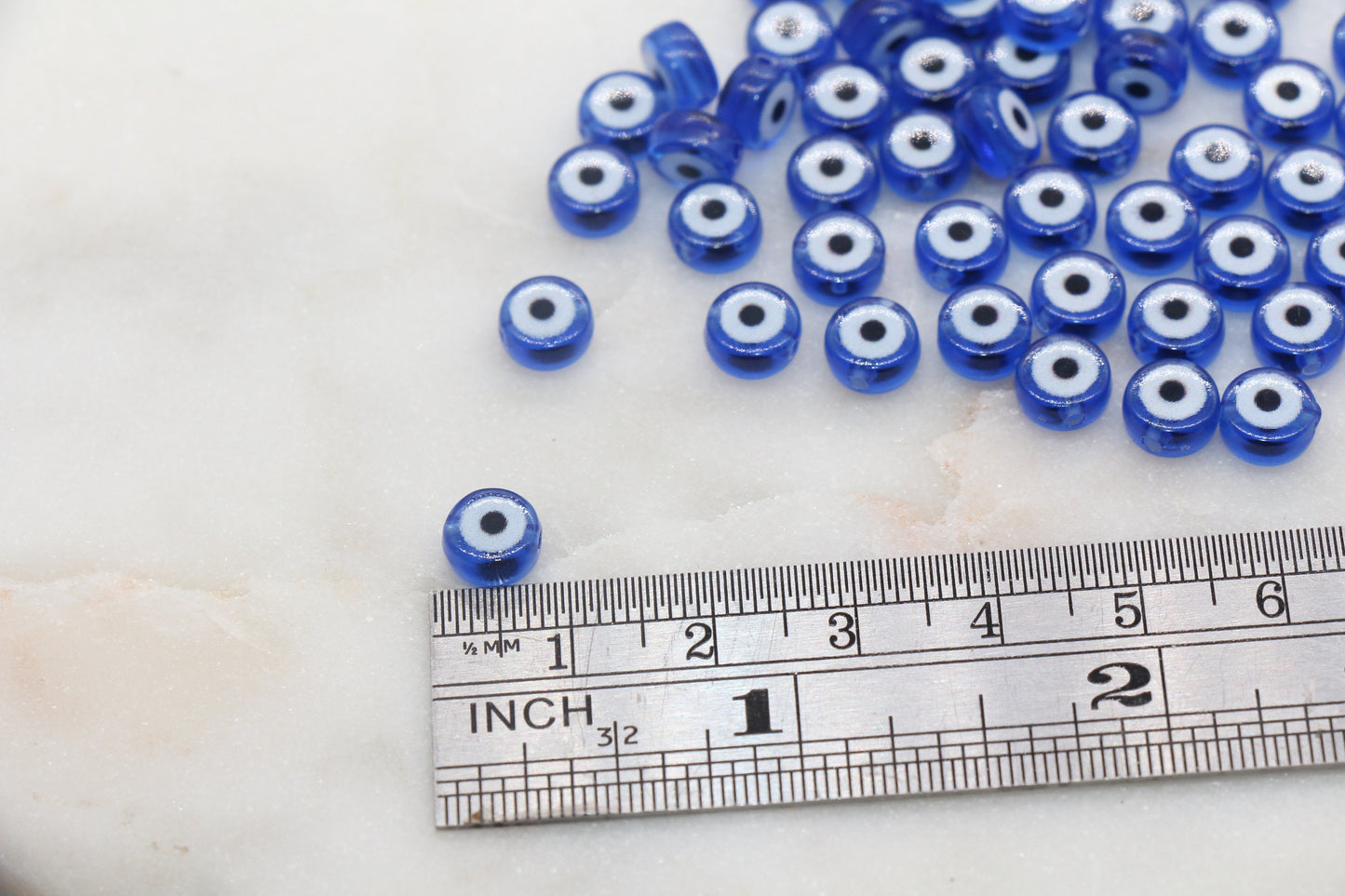 Blue Eyeball Beads, Evil Eye Beads, Plastic Beads, Jewelry Beads, Bead for Bracelet #2796