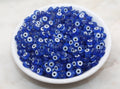 7mm Blue Acrylic Evil Eye Beads