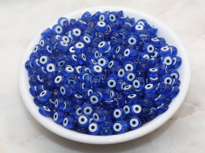 Blue Eyeball Beads, Evil Eye Beads, Plastic Beads, Jewelry Beads, Bead for Bracelet #2796