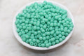 6mm Matte Aqua Green Acrylic Gumball Beads