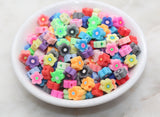 9mm flower polymer clay beads, flower clay charms for bracelets 4