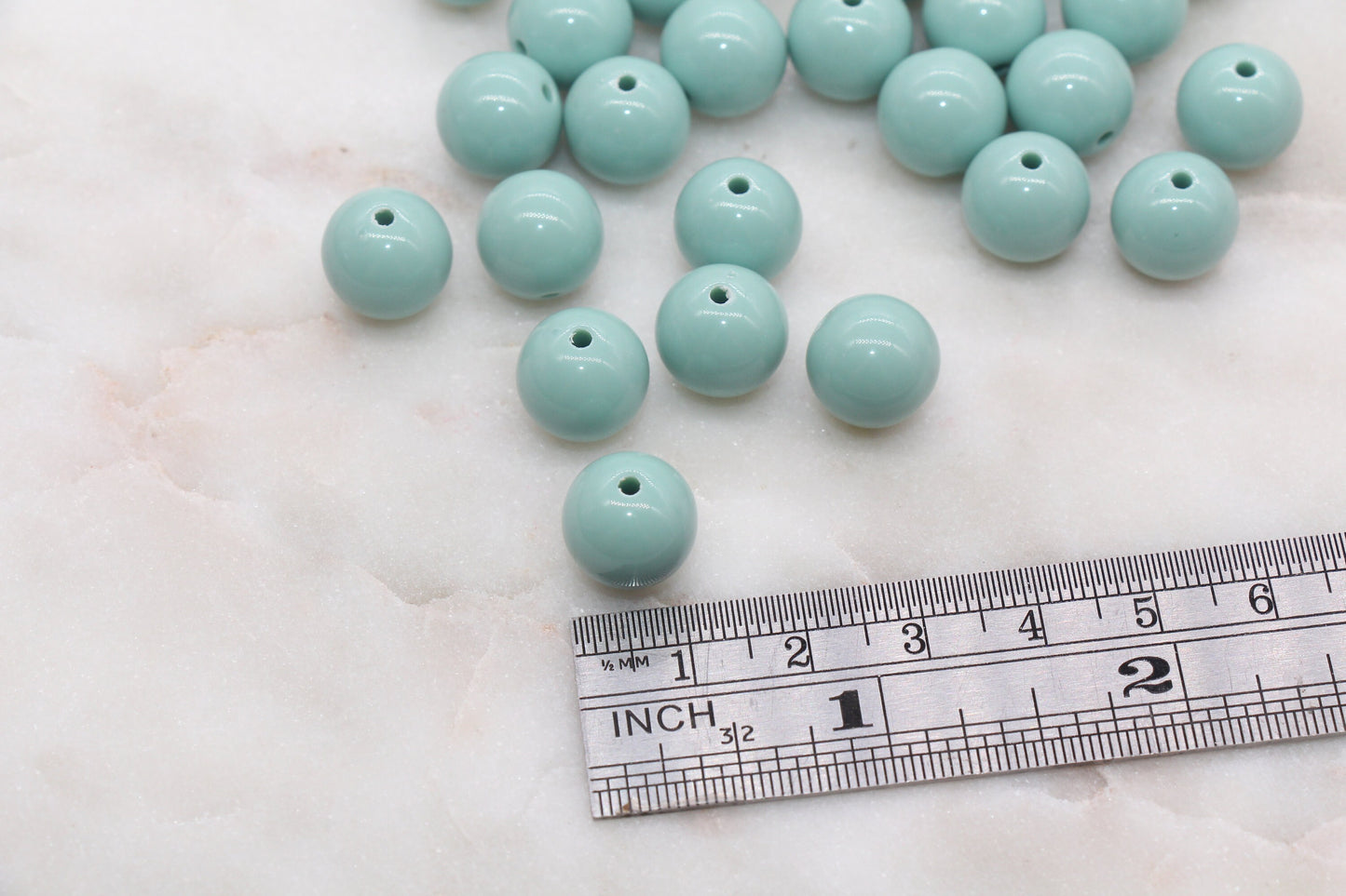 12mm Dusty Green Gumball Beads, Round Acrylic Loose Beads, Bubblegum Beads, Chunky Beads, Bubble Gum Beads, Smooth Plastic Round Beads #350