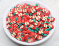 9mm-10mm apple polymer clay beads, fruit clay charms for bracelets 2