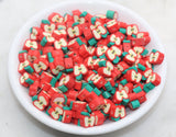 9mm-10mm apple polymer clay beads, fruit clay charms for bracelets 2
