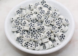 10mm soccer ball polymer clay beads, sports clay charms for bracelets 4