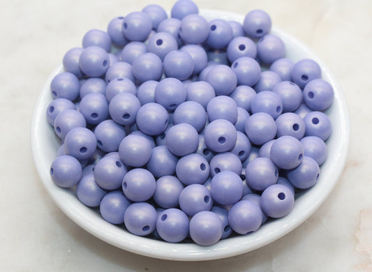 10mm Purple Shimmer Gumball Beads, Round Acrylic Loose Beads, Bubblegum Beads, Chunky Beads, Gumball Beads, Smooth Plastic Beads #2810