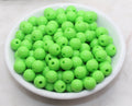 10mm Green Acrylic Gumball Beads