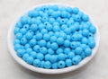 8mm Bright Blue Acrylic Gumball Beads