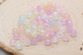 8mm Mix Glitter Acrylic Gumball Beads