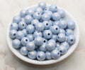 12mm Blue Shimmer Acrylic Gumball Beads