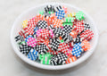 9mm checkered polymer clay beads, symbol clay charms for bracelets 3