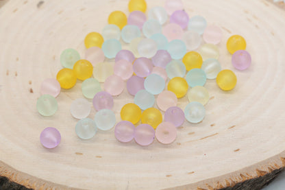 8mm Multicolor Gumball Beads, Round Acrylic Loose Beads, Soft Bubblegum Beads, Chunky Beads, Round Plastic Beads #2830